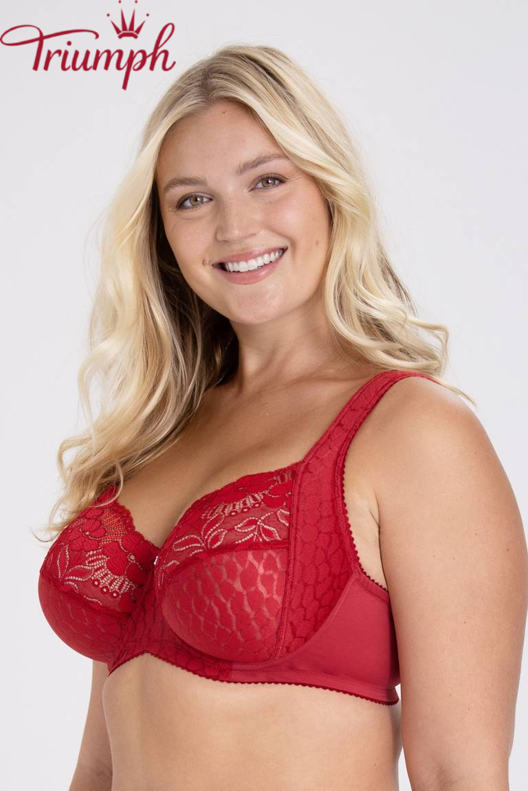 Triumph - Set 4 pezzi 🔥 Reggiseno in jacquard e pizzo