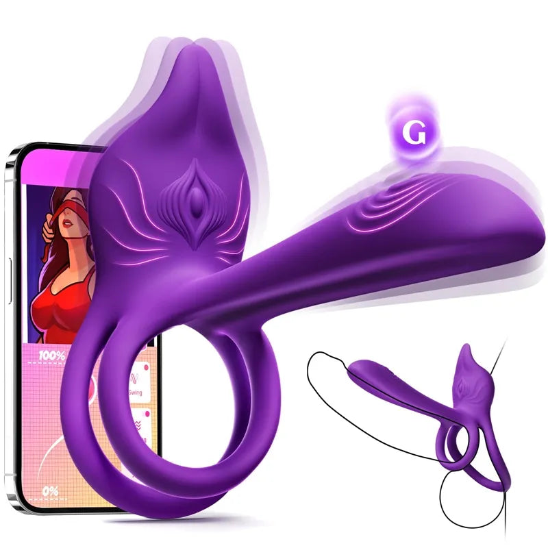 🎄Saldi di Capodanno |🎁Anello vibrante intelligente Enchanted Girl Luxe - Piacere di coppia controllabile tramite app 💫