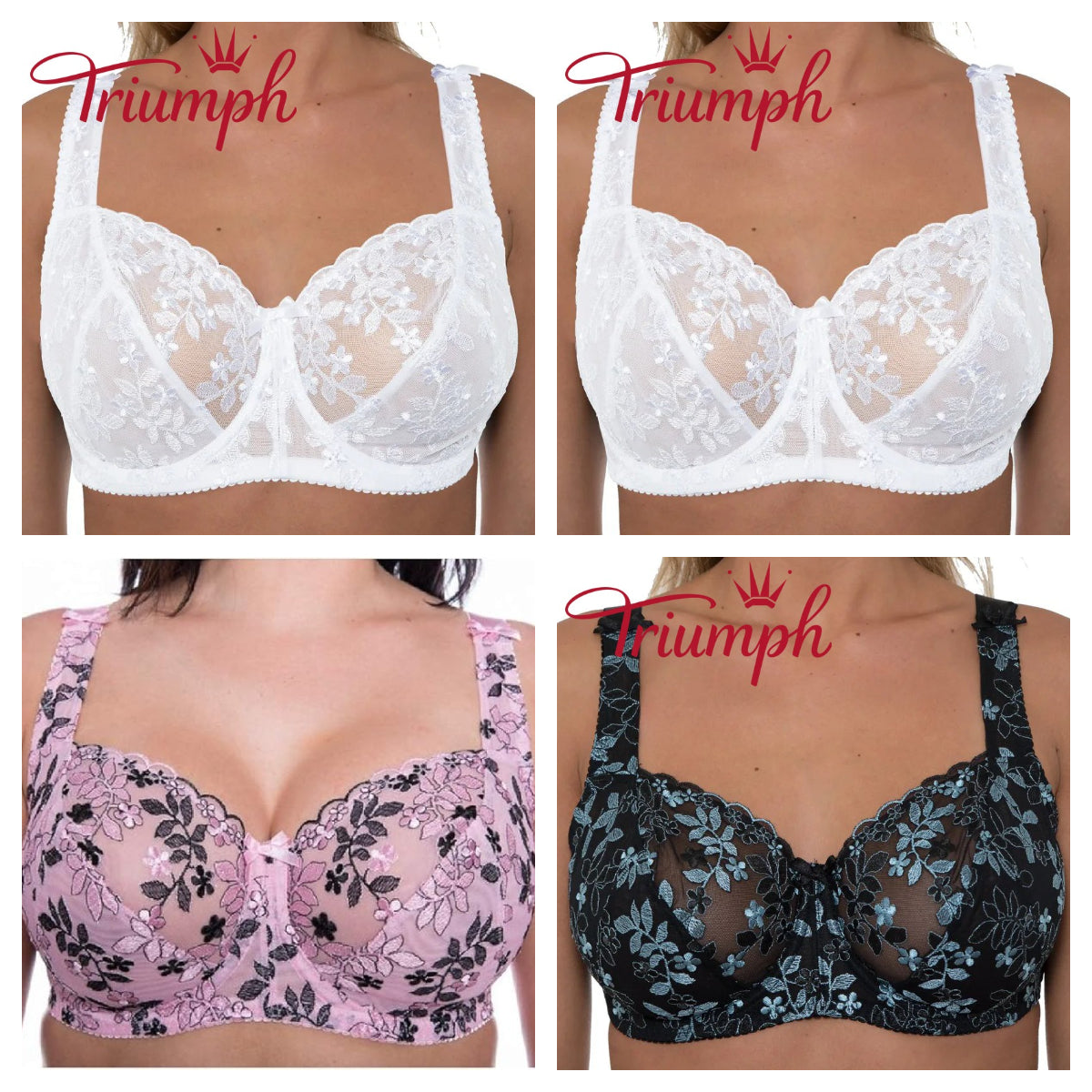 Triumph - 4 pezzi 🔥reggiseni in pizzo 2026