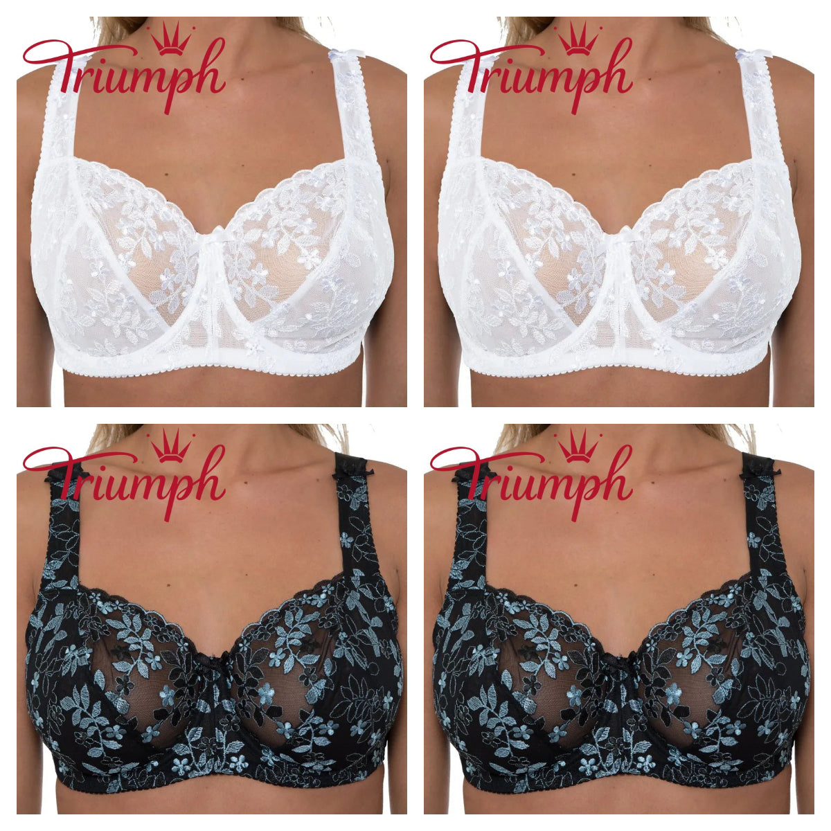 Triumph - 4 pezzi 🔥reggiseni in pizzo 2026