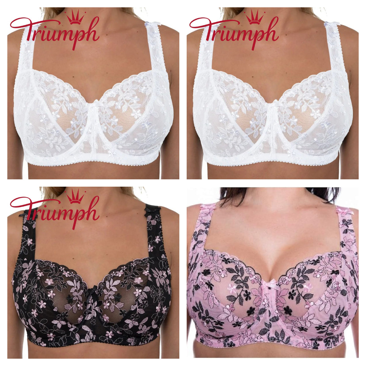 Triumph - 4 pezzi 🔥reggiseni in pizzo 2026