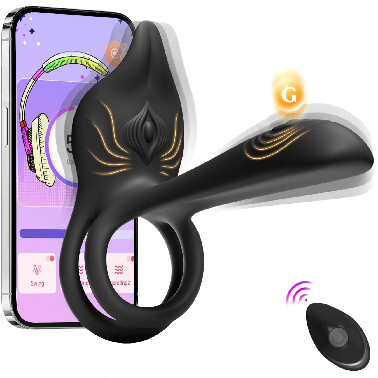 🎄Saldi di Capodanno |🎁Anello vibrante intelligente Enchanted Girl Luxe - Piacere di coppia controllabile tramite app 💫