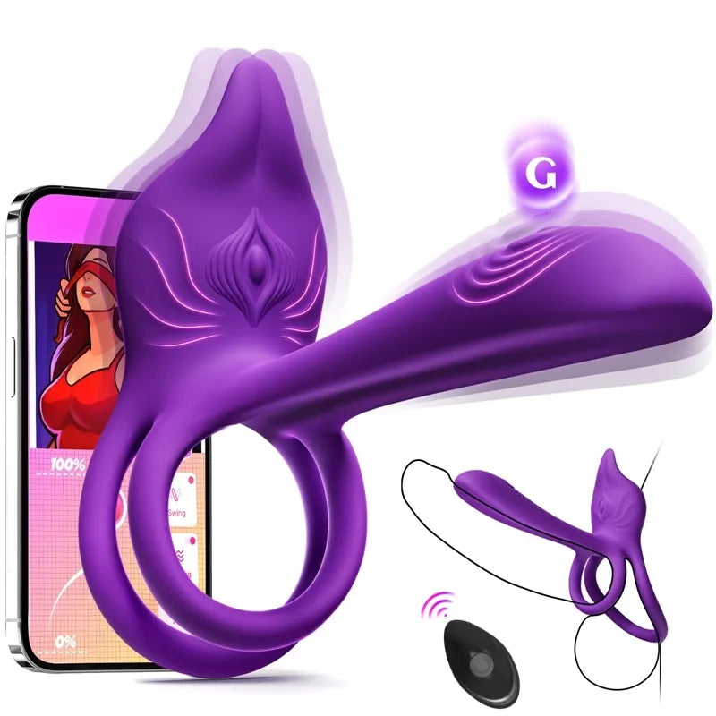 🎄Saldi di Capodanno |🎁Anello vibrante intelligente Enchanted Girl Luxe - Piacere di coppia controllabile tramite app 💫